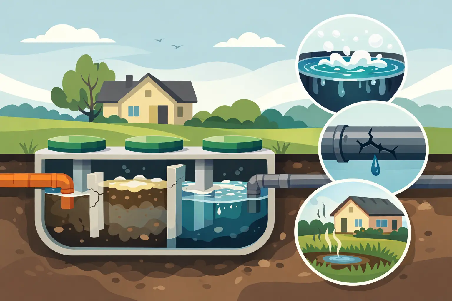 Septic Tank Baffle Repair Signs to Catch Early
