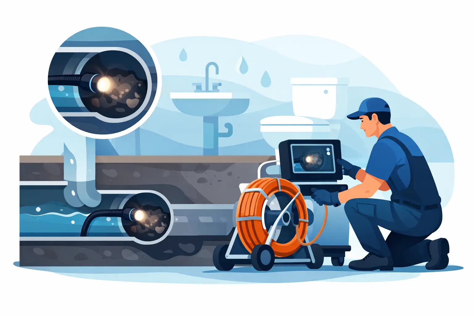 When a Sewer Camera Inspection for Clogs Helps