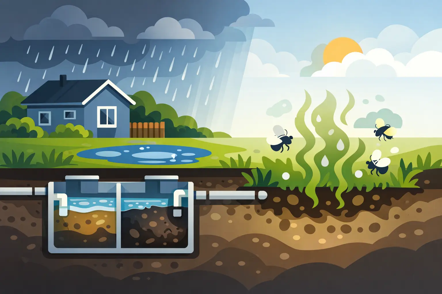 Why Septic Tank Odor After Rain Needs Attention