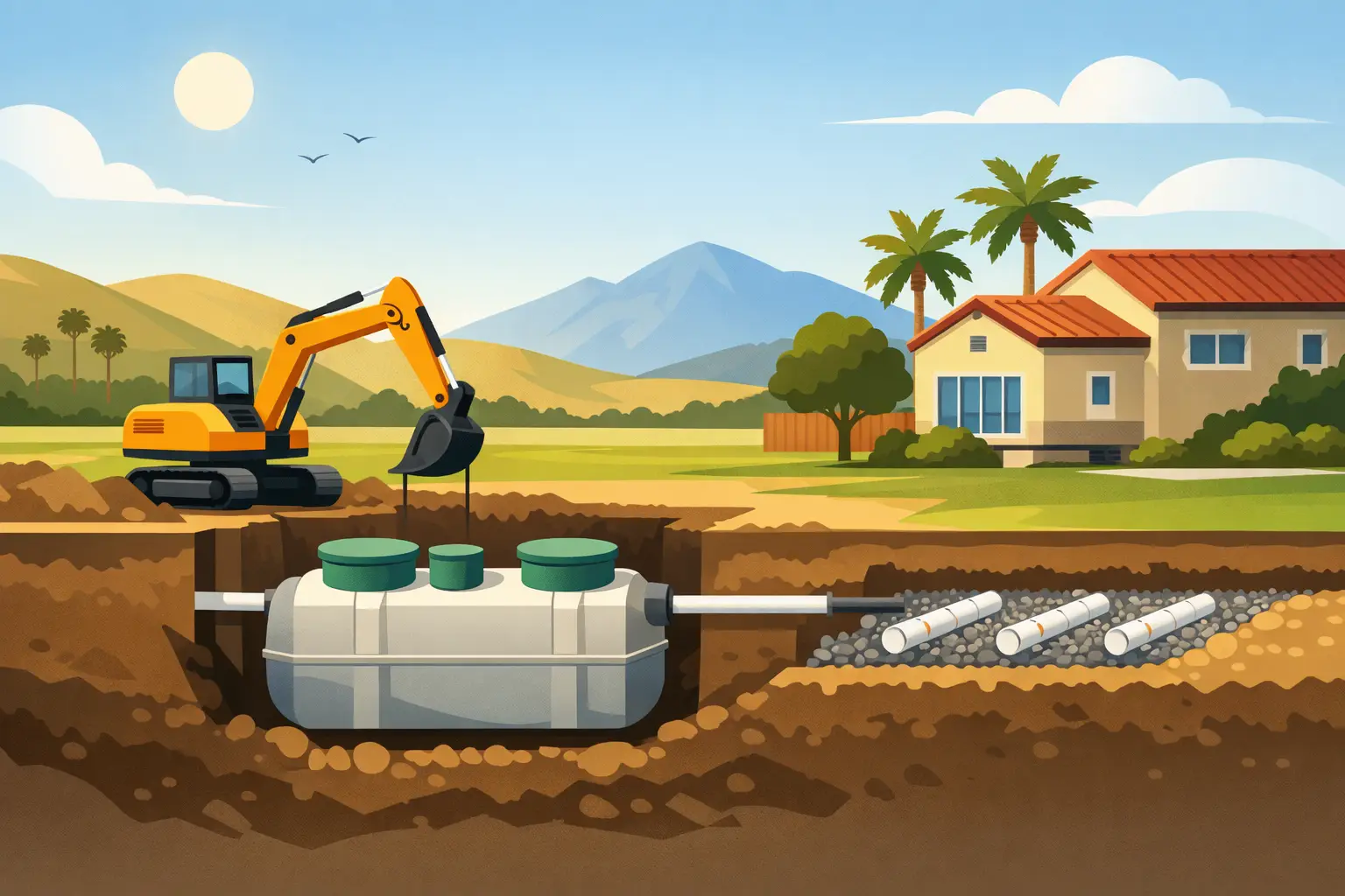 Septic Tank Installation for California Properties
